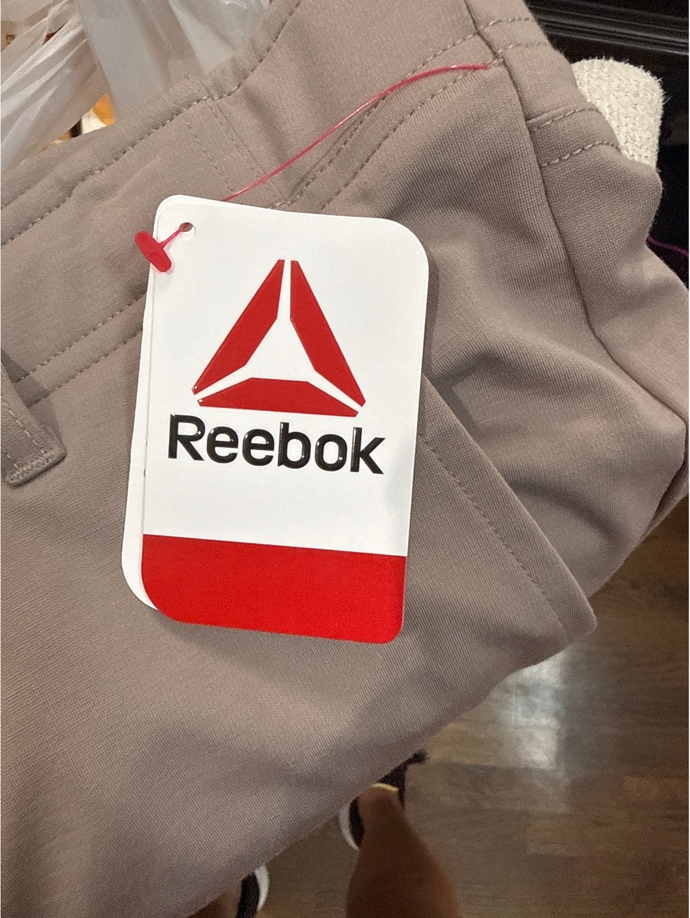 Reebok Men's 32x32 Khaki Moisture Management Work Pants with Zip Pocket - Picture 3 of 5